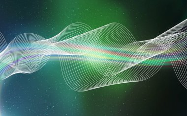 Açık mavi, yeşil vektör renkli soyut arka plan. Akıllı tarzda renkli Illustration Shining. Tasarımlar için arka plan.