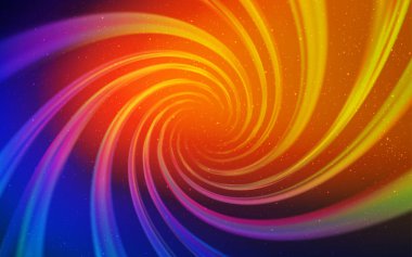 Açık mavi, gece gökyüzü yıldızları ile kırmızı vektör deseni. Büyük Dipper yıldızları ile modern soyut Illustration. Reklam, poster, afiş için en iyi tasarım.