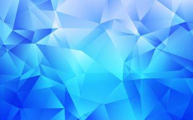 Açık BLUE vektör çokgen deseni.