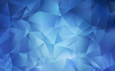 Açık BLUE vektör çokgen arkaplan. Origami stilinde gradyan ile yaratıcı geometrik illüstrasyon. Pankartın için tamamen yeni bir şablon.