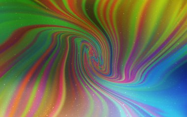 Açık mavi, kozmik yıldızlar ile sarı vektör düzeni. Soyut şablonda gökyüzü yıldızlarıyla Shining Illustration. İş reklamınız için akıllı tasarım.