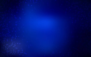 Koyu mavi vektör arka plan astronomi yıldız ile.