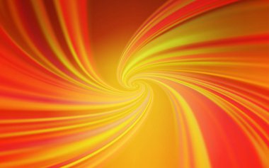 Alaycı hatları ile açık turuncu vektör doku. Degrade ile soyut tarzda renkli Illustration. Tasarım için renkli dalga deseni.