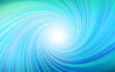 Açık Mavi, galaksi yıldızlı yeşil vektör arkaplan. Büyük Ayı yıldızlı modern soyut illüstrasyon. Astroloji web siteleri için desen.