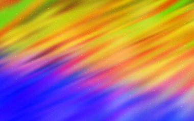 Açık mavi, gökada yıldızlı sarı vektör arkaplan. Büyük Ayı yıldızlı modern soyut illüstrasyon. Kozmik arkaplanlar için şablon.