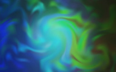 Açık mavi, yeşil vektör renkli bulanık arkaplan. Görüntü stili ve gradyanı olan yeni renkli çizimler. Tasarımının yeni yolu.