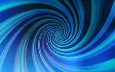 Gece gökyüzünde ışık mavi vektör desenle yıldız. Parlak astronomik yıldız ile renkli illüstrasyon parlayan. Desen fütüristik reklam, kitapçıklar için.