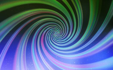 Açık pembe, uzay yıldızları ile yeşil vektör şablonu. Degrade ile bulanık soyut arka planda uzay yıldızları. Astronomi Web siteleri için desen.