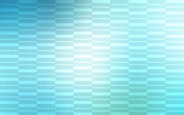 Açık mavi, tekrarlanan çubuklu yeşil vektör şablonu. Renkli çubuklarla, soyut çizimler. Reklamlar, posterler, afişler için desen.