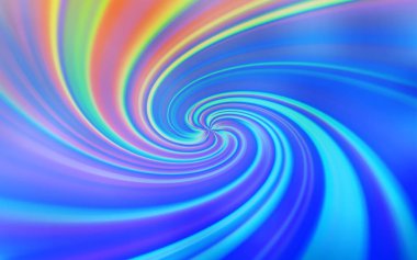 Bükülmüş çizgileri olan hafif BLUE vektör düzeni. Renkli çizgileri ve şekilleri olan bir örnek. Tasarımınız için tamamen yeni bir şablon.