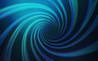 Gece gökyüzü yıldızlı koyu mavi vektör deseni. Renkli kozmik yıldızlı soyut çizimler. Fütürist reklamlar ve kitapçıklar için şablon.