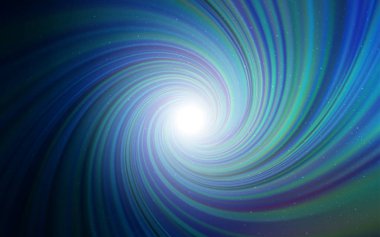 Koyu mavi vektör arka plan gökada yıldız ile. Gökyüzü yıldızlarla illüstrasyon soyut şablonunda parlayan. Desen Astroloji Web siteleri için.