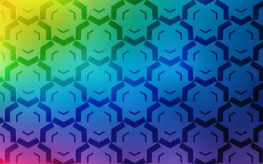 Alaycı çizgilerle ışık Multicolor vektör şablonu. Renkli çizgiler, şekiller ile bir örnek. Reklamınız, kitapçıklar, broşürler için yeni bir doku.