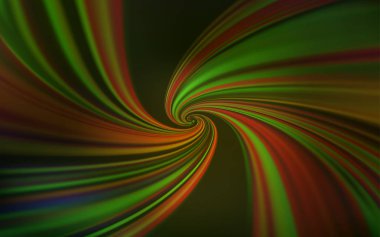 Koyu yeşil, kavisli çizgiler ile sarı vektör arka plan. Degrade ile soyut tarzda geometrik Illustration. İş tasarımınız için soyut stil.