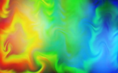 Açık mavi, sarı vektör bulanık parlak soyut şablon. Soyut ve gradyan renkte renkli çizimler. Marka kitabınız için yeni biçim tasarımı.