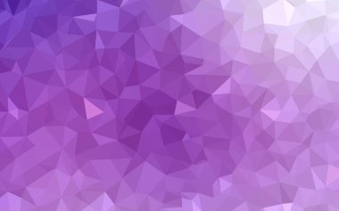 Açık mor vektör soyut Çokgen şablon.