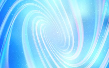 Galaksi yıldızlı hafif Mavili vektör arkaplanı. Bulanık arkaplandaki ve gradyanı olan uzay yıldızları. Astroloji web siteleri için desen.