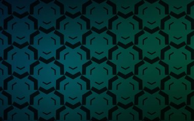 Koyu mavi, yeşil çizgili vektör arkaplanı.