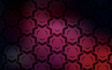 Kavisli çizgiler ile koyu pembe vektör doku. Basit tarzda renkli Illustration Shining. Tasarım için renkli dalga deseni.