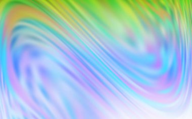 Açık mavi, yeşil vektör soyut bulanık yerleşim. Gradyan tasarımlı, soyut, ışıltılı çizimler. Tasarımlar için arka plan.