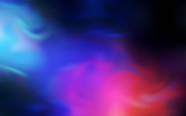 Koyu mavi, kırmızı vektör bulanık ve renkli desen. Gradyan ile yarı ton tarzında yaratıcı Illustration. İşletmeniz için en iyi bulanık tasarım.