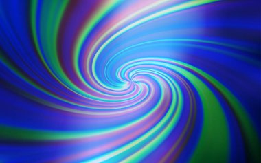 Bükülmüş çizgiler ile açık mavi vektör deseni. Basit tarzda renkli Illustration Shining. Marka defteriniz için yeni kompozisyon.