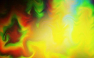 Koyu yeşil, sarı vektör soyut parlak desen. Soyut ve gradyan renkte renkli çizimler. Tasarımının yeni yolu.