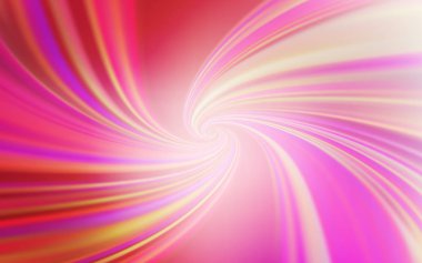 Çizgiler ile açık pembe vektör şablonu. Yepyeni renkli Illustration basit tarzı. Tasarım için renkli dalga deseni.