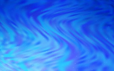 Uzay yıldızlı hafif Mavili vektör şablonu. Renkli kozmik yıldızlı soyut çizimler. Astroloji web siteleri için desen.