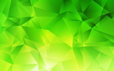 Açık yeşil vektör soyut Çokgen arka plan. Çokgen tarzında tamamen yeni bir renk çizimi. Broşalım için tamamen yeni bir tasarım.