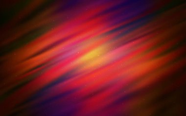 Koyu pembe, kozmik yıldızlar ile kırmızı vektör düzeni. Renkli kozmik yıldızlar ile glitter soyut illüstrasyon. Reklam, poster, afiş için en iyi tasarım.