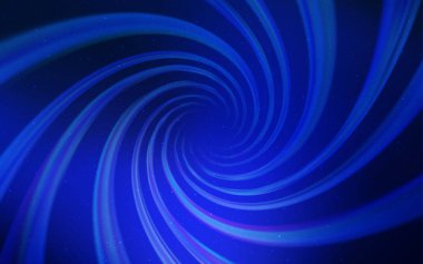 Samanyolu yıldızlı koyu mavi vektör dokusu. Bulanık dekoratif tasarım galaksi yıldızlarıyla basit bir stilde. Fütürist reklamlar ve kitapçıklar için şablon.