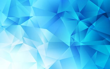 Hafif BLUE vektör mozaik dokusu. Yarım ton şeklinde, üçgenli yaratıcı illüstrasyon. İş tasarımınız için yepyeni bir tarz.