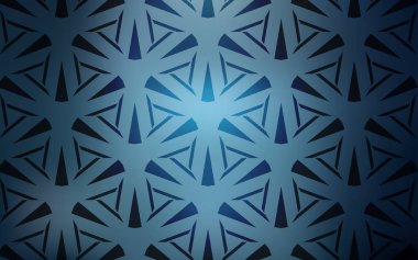 Kristallerle, üçgenlerle hafif BLUE vektör şablonu. Renkli üçgenli modern soyut illüstrasyon. Web siteleri için desen.