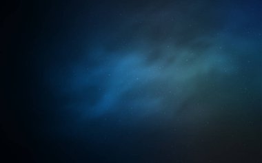 Gece gökyüzü yıldızlı koyu mavi vektör deseni. Bulanık dekoratif tasarım galaksi yıldızlarıyla basit bir stilde. Fütürist reklamlar ve kitapçıklar için şablon.