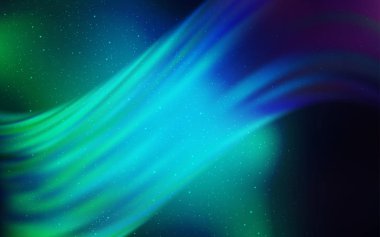 Açık mavi, kozmik yıldız düzeniyle vektör yeşil. Büyükayı yıldız ile modern soyut resim. Kozmik arka planlar için şablon.