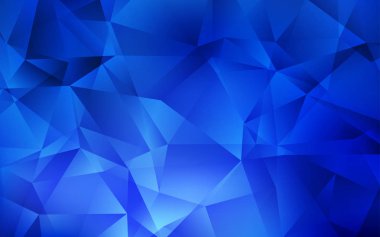 Koyu mavi vektör degrade üçgenler doku.