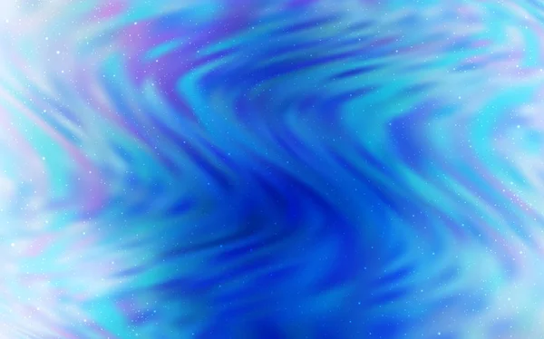 Lichtblauw Vectorsjabloon Met Ruimtesterren Glitter Abstracte Illustratie Met Kleurrijke Kosmische — Stockvector