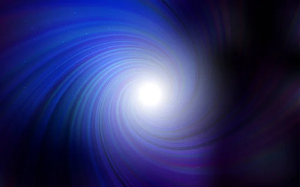 Dunkelblauer Vektorhintergrund Mit Galaxiensternen Glitzernde Abstrakte Illustration Mit Farbenfrohen Kosmischen — Stockvektor