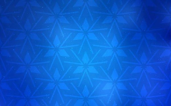 Světle Modré Vektorové Pozadí Trojúhelníky Třpytivé Abstraktní Ilustrace Trojúhelníkovými Tvary — Stockový vektor