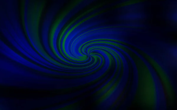 Tmavě Modrá Vektorová Textura Zakřivenými Čarami Elegantní Zářivý Obrázek Přechodem — Stockový vektor