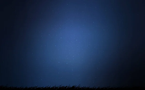 Sfondo vettoriale blu scuro con stelle galassia . — Vettoriale Stock