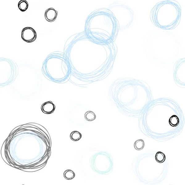 Luz Azul Vector Sin Costura Fondo Con Burbujas Burbujas Borrosas — Archivo Imágenes Vectoriales