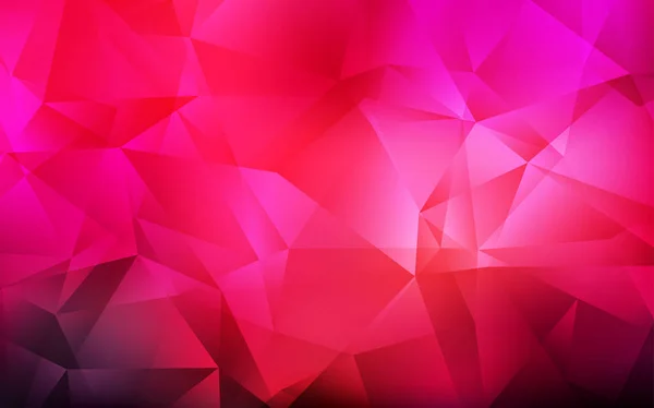 Modèle Mosaïque Triangle Vectoriel Rouge Foncé Une Toute Nouvelle Illustration — Image vectorielle