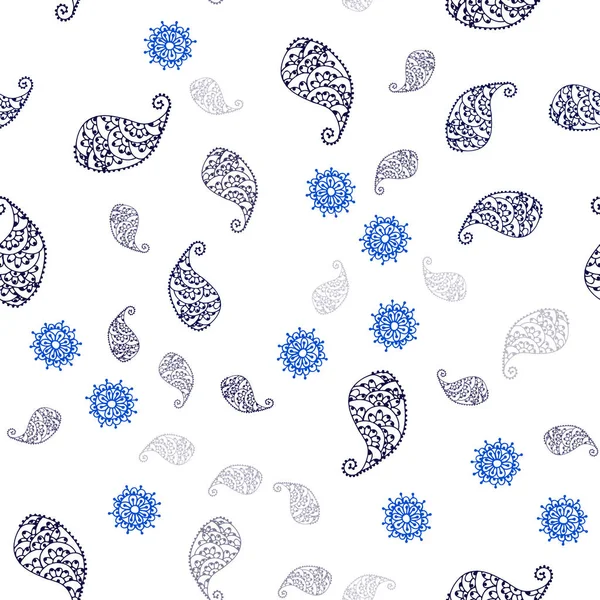 Koyu mor vektör Dikişsiz zarif yaprak ve çiçekler ile şablon. Yaprakları ve çiçekler ile renkli Illustration Shining. Kartvizitler, Web siteleri için şablon.