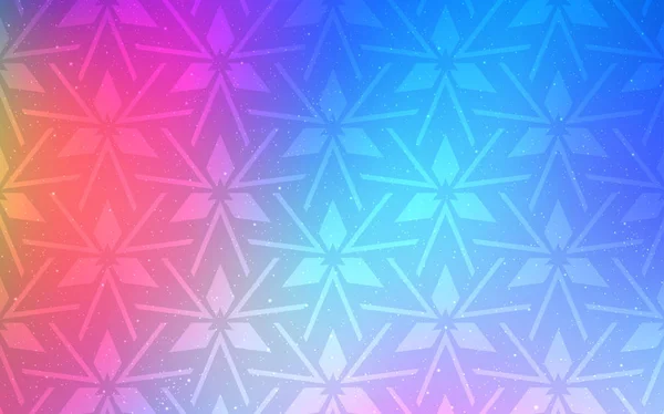 Licht Mehrfarbige Vektorschablone Mit Kristallen Dreiecken Schöne Illustration Mit Dreiecken — Stockvektor