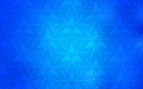 Fond Vectoriel Bleu Clair Avec Lignes Triangles Triangles Sur Fond — Image vectorielle