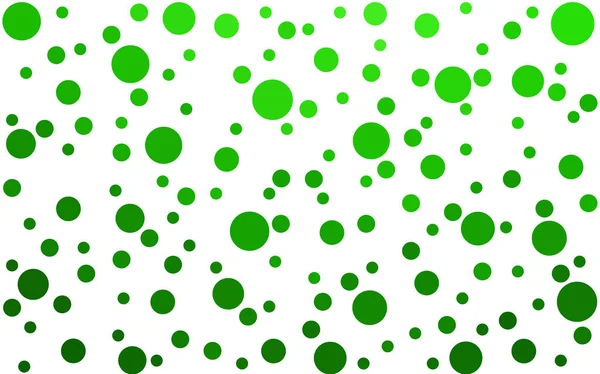 Світло Зелений Векторний Фон Бульбашками Сучасна Абстрактна Ілюстрація Барвистими Краплями — стоковий вектор