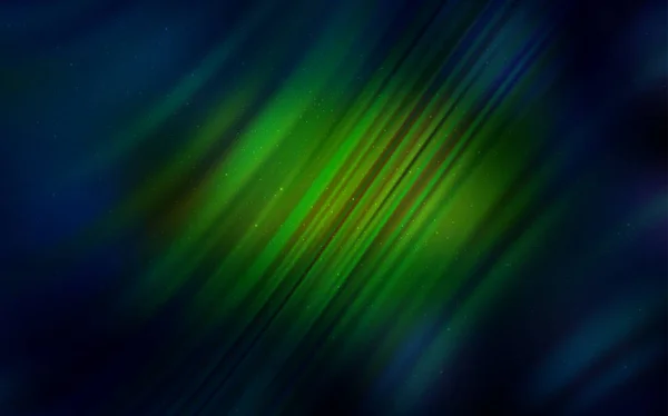 ダークグリーン イエローベクトルテクスチャと天の川星 カラフルな宇宙の星を持つキラキラ抽象イラスト 宇宙の背景のためのテンプレート — ストックベクタ