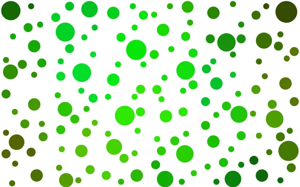 Ljusgrön Gul Vektor Layout Med Cirkelformer Suddig Dekorativ Design Abstrakt — Stock vektor